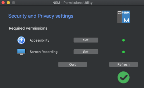 Applying the required permissions for the NetSupport Manager macOS ...
